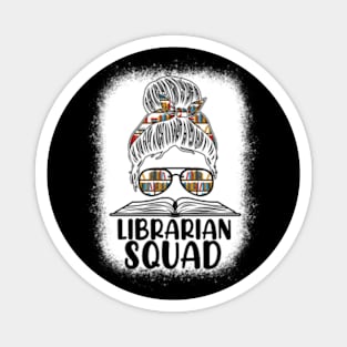 Librarian Squad Bleached Messy Bun Magnet